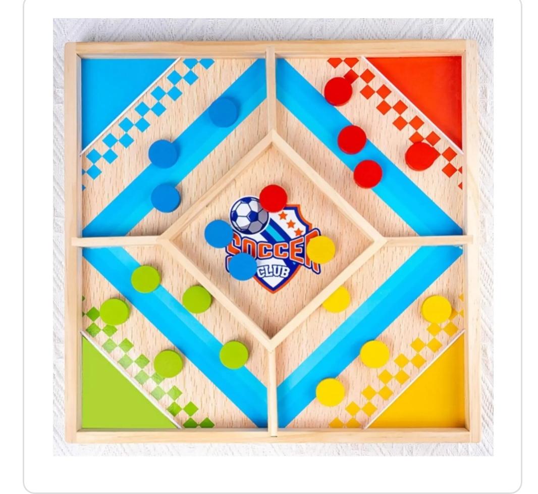 Wooden Board Game With 4 Players For Kids And Family